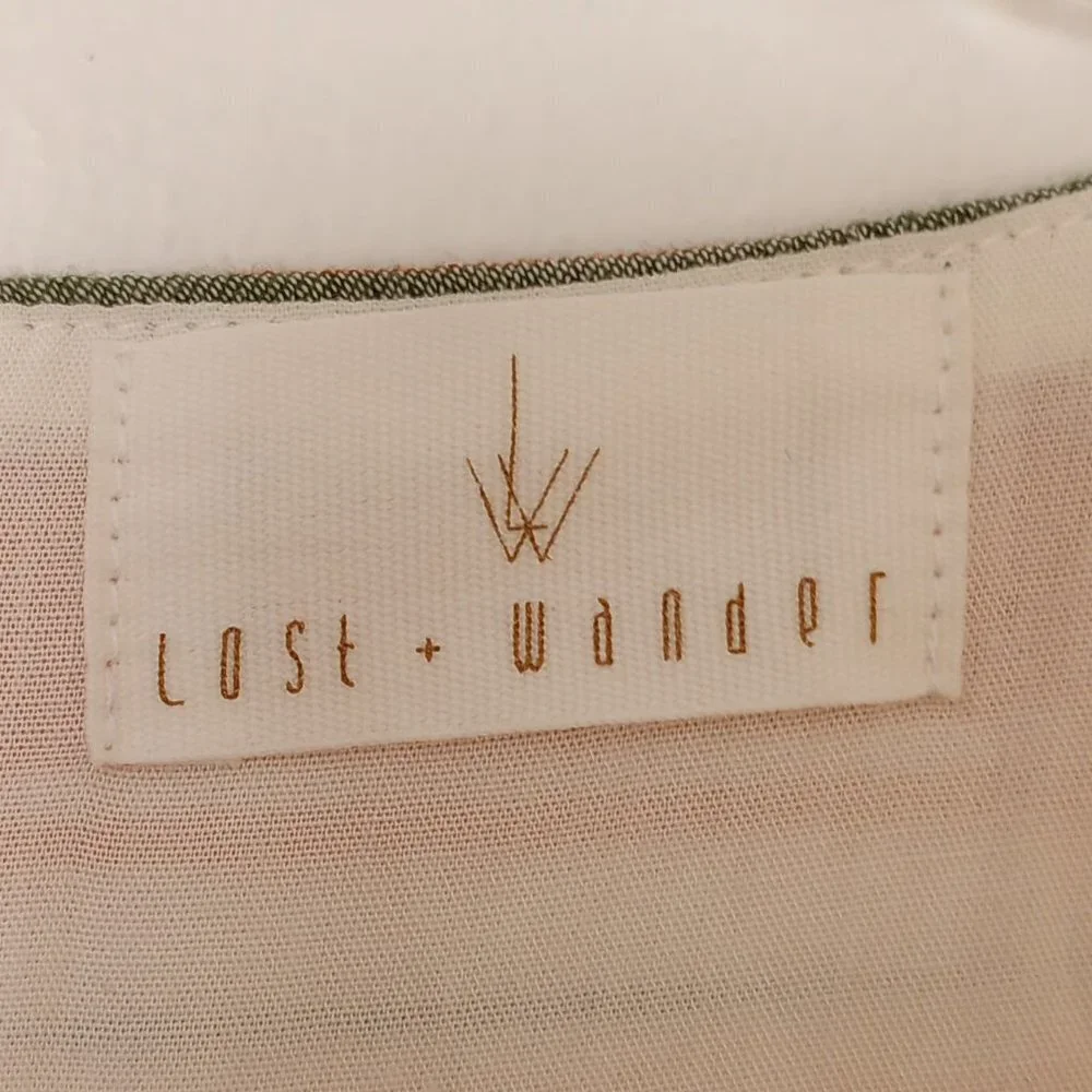 Lost + Wander City to Country Orange Stripe Midi Dress